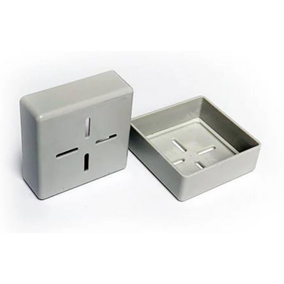 Műanyag végzáró kupak 40X40-es sínhez (szürke)