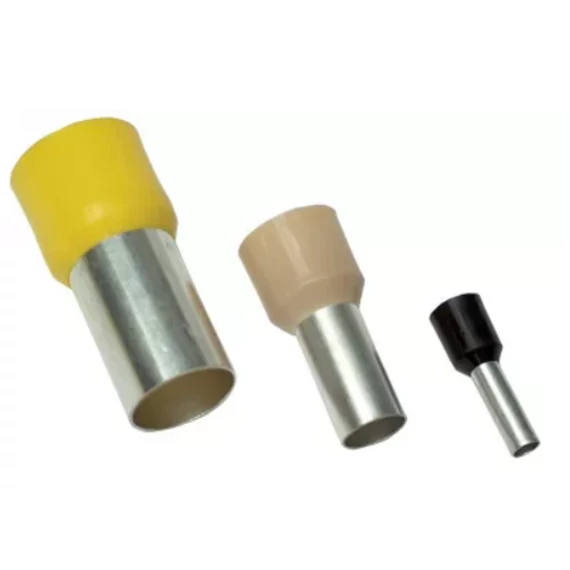 Érvéghüvely 10mm2 L=12mm rövid szigetelt BM 00512