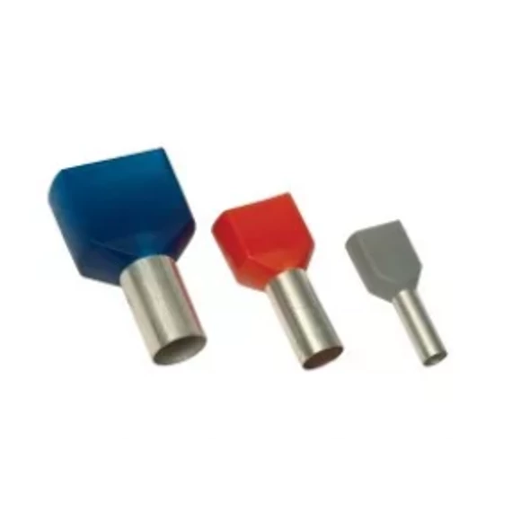 Érvéghüvely iker 10mm2 L=14mm szigetelt BM 00562